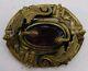 Stunning Victorian Art Nouveau Purple Glass Snake Flower Sash Pin Brooch