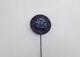 Stunning Victorian Hatpin Czech Midnight Blue Carnival Art Glass Stone