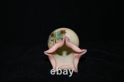 TS Victorian Burmese Uranium Marked Webb Queen's Burmese Mini-Rose Bowl Vase