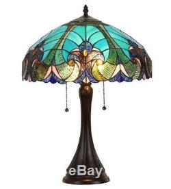 Table Lamp Tiffany Style Stained Glass Desk Art Deco Mission Craftsman Victorian