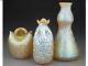Three Loetz Candia Glass Diaspora Vases. Circa 1900. 9 1/4