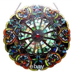 Tiffany-Style Victorian Stained Glass Window Panel Suncatcher Art Glass