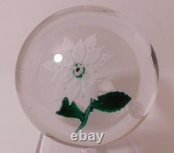 Uncommon & Lovely Boston & Sandwich White Double Poinsettia Pre 1900 Paperweight Uncommon & Lovely Boston & Sandwich White Double Poinsettia Pre 1900 Paperweight