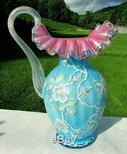 Very Rare FENTON 1995 Connoisseur Collection Victorian Art Glass Pitcher 2796ZM