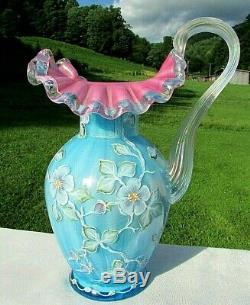 Very Rare FENTON 1995 Connoisseur Collection Victorian Art Glass Pitcher 2796ZM