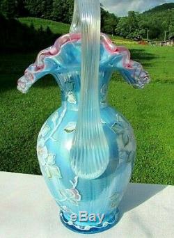 Very Rare FENTON 1995 Connoisseur Collection Victorian Art Glass Pitcher 2796ZM