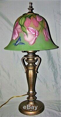 Very Rare Fenton Rubina Verde Lamp Circa 1981 #254 of 650 Signed
