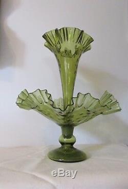 Victorian Antique Art Glass Epergne