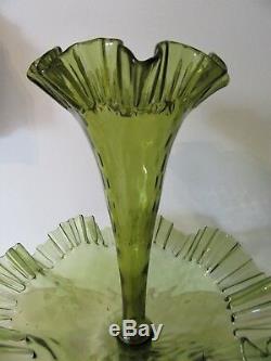 Victorian Antique Art Glass Epergne