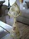 Victorian Antique Harrach Jack In The Pulpit Tall Bud Vase With Gilded Florals