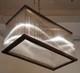 Victorian Art Deco Brass & Glass Ship Ceiling Fixture Chandelier Hanging Light