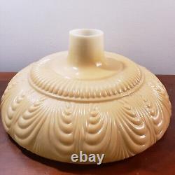 Victorian Art Deco Nu-Gold Torchiere Milk Glass Lamp Shade #TS017 14 1/2 Inch