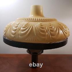 Victorian Art Deco Nu-Gold Torchiere Milk Glass Lamp Shade #TS017 14 1/2 Inch