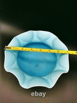 Victorian Art Glass Bowl Diamond Optic Webb