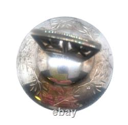 Victorian Art Glass Enameled & Meriden Quadruple Silver Plate Pickle Castor Victorian Art Glass Enameled & Meriden Quadruple Silver Plate Pickle Castor