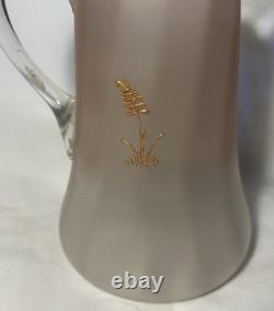 Victorian Art Glass Lemonade Set Fenton Style Victorian Art Glass Lemonade Set Fenton Style