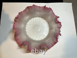 Victorian Art Glass Pink and Clear 2 Pc Fairy Lamp Candle Light 6 1/4 Inches Victorian Art Glass Pink and Clear 2 Pc Fairy Lamp Candle Light 6 1/4 Inches