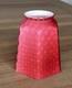 Victorian Art Glass Satin Diamond Red Lamp Shade 2.25 Fitter Antique Rare