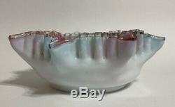 Victorian Art Glass Two-Color Spangle Bowl