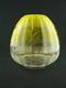 Victorian, Art Nouveau, Yellow Etched Glass Beehive Duplex Oil Lamp Shade