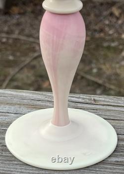 Victorian Burmese Art Glass Chalice 8 3/4 Goblet Amazing Color Victorian Burmese Art Glass Chalice 8 3/4 Goblet Amazing Color