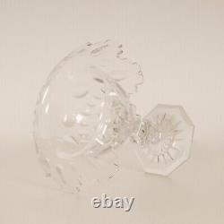 Victorian Cut Glass Vase Crystal Coupe Ginger Jar Footed Drageoir Compotier