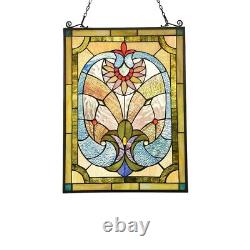 Victorian Design Stained Glass Window Panel Tiffany Style Home Decor