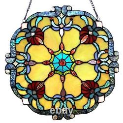 Victorian Design Stained Glass Window Panel Tiffany Style Home Decor