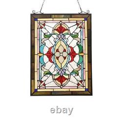 Victorian Design Stained Glass Window Panel Tiffany Style Home Decor