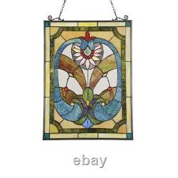 Victorian Design Stained Glass Window Panel Tiffany Style Home Decor