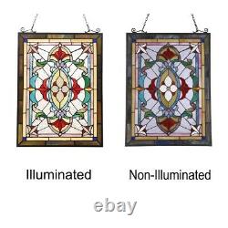 Victorian Design Stained Glass Window Panel Tiffany Style Home Decor