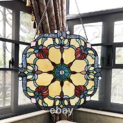 Victorian Design Stained Glass Window Panel Tiffany Style Home Decor