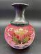 Victorian Enamel Decorated Silver Plated Peachblow Art Glass Claret Jug