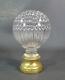 Victorian French Baccarat Crystal Glass Staircase Stairs Ball Honeycomb Pattern