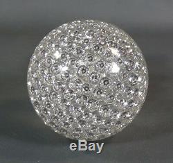 Victorian French Baccarat Crystal Glass Staircase Stairs Ball Honeycomb Pattern
