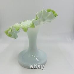 Victorian Jack in Pulpit Vase Dimpled Bohemian Hand Blown Art Glass Antique