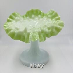 Victorian Jack in Pulpit Vase Dimpled Hand Blown Art Glass Antique Bohemian