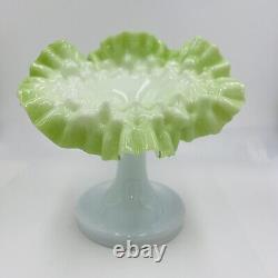 Victorian Jack in Pulpit Vase Dimpled Hand Blown Art Glass Antique Bohemian