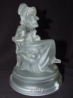 Victorian John Derbyshire Frosted Glass Judy Figure