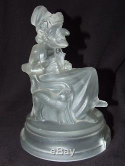 Victorian John Derbyshire Frosted Glass Judy Figure