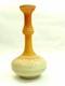 Victorian Lace Cameo Art Glass Vase Orange Cut To Satin