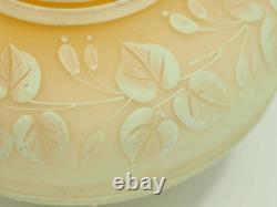 Victorian Lace Cameo art glass vase orange cut to satin Victorian Lace Cameo art glass vase orange cut to satin
