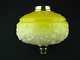 Victorian Lge Moulded Acid Yellow Glass Oil Lamp Font, Art Nouveau Decoration