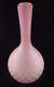 Victorian Mop Glass Vase Mother Of Pearl Pink Satin Diamond Quilted Blown