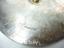 Victorian Nailsea Enamel Pulled Feather Vaseline Glass Preserve Jam Jar Sp LID