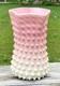 Victorian Phoenix Burmese Art Glass Hobnail Vase
