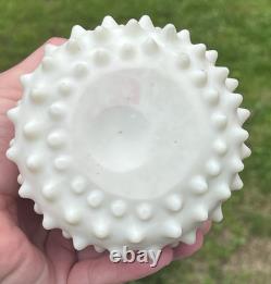 Victorian Phoenix Burmese Art Glass Hobnail Vase Victorian Phoenix Burmese Art Glass Hobnail Vase