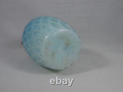 Victorian Satin Art Glass Mother of Pearl Mustard Pot MOP