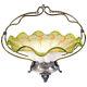 Victorian Silver Plated And Art Glass Bride's Basket 1890's
