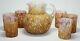 Victorian Spatter Swirl Pitcher & Tumblers Juice Set